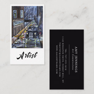 Carte De Visite Taxi pour Kate Peinture d'Alfred Fox