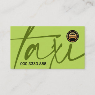 Carte De Visite Taxi Signal Gold Taxi Conducteur de taxi