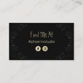 Carte De Visite Taxidermiste à papillon Brown (Dos)