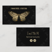 Carte De Visite Taxidermiste à papillon Brown (Devant / Derrière)