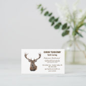Carte De Visite Taxidermiste modifiable (Debout devant)