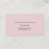 Carte De Visite (Tba) (carte de visite d'oiseaux de rayure de rose (Dos)