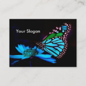 Carte De Visite -TBA - Papillon en lumière bleue (Dos)