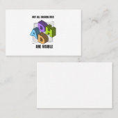 Carte De Visite TDAH Tous les handicaps ne sont pas visibles (Devant / Derrière)