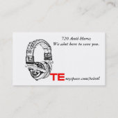 Carte De Visite te, INTERNATIONAL de TE - (Dos)