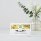 Carte De Visite Tea Shop Plantes de plantes (Debout devant)