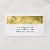 Carte De Visite Tea Shop Plantes de plantes (Dos)