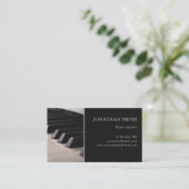 Carte De Visite Teacher de musique Piano Keys Professionnel (Debout devant)