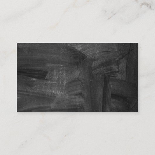 Carte De Visite Teacher Tutor Cute Apple & Worm Rustic Chalkboard (Dos)