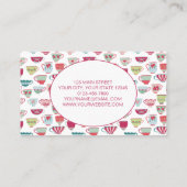 Carte De Visite Teacups Restauration moderne (Dos)