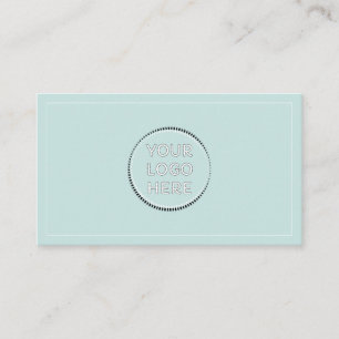 Carte De Visite Teal Ajouter un logo personnalisé professionnel