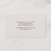 Carte De Visite Teal Or Professionnel Abstrait Moderne (Dos)
