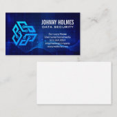 Carte De Visite Tech Logo | Données Modernes (Devant / Derrière)