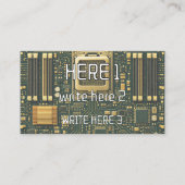 Carte De Visite Tech Motherboard Dial  (Devant)