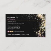 Carte De Visite Technicien à ongles Parties scintillant diamant Lo (Dos)