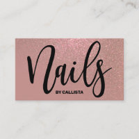 Technicien à ongles Rose Gold Rose Parties scintil