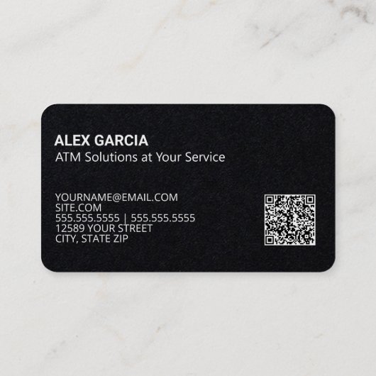 Carte De Visite Technicien ATM QR (Dos)