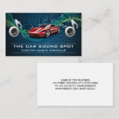 Carte De Visite Technicien audio automatique | Électronique (Devant / Derrière)