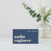 Carte de visite technicien audio Ingénieur du son (Debout devant)