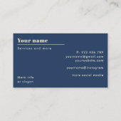 Carte de visite technicien audio Ingénieur du son (Dos)
