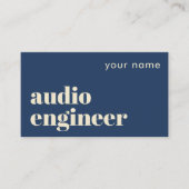 Carte de visite technicien audio Ingénieur du son (Devant)