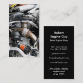 Carte De Visite Technicien automatique 2 de mécanicien de pièces (Devant / Derrière)