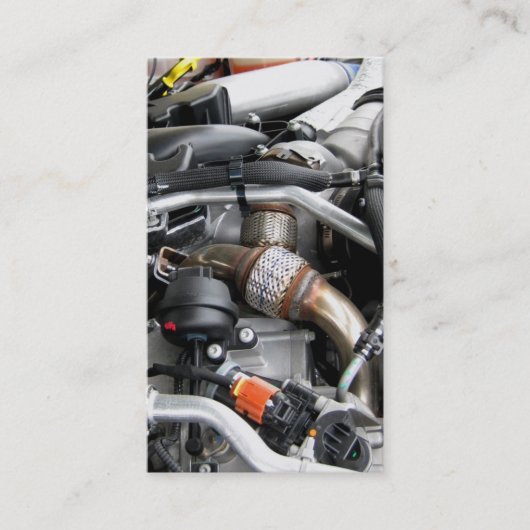 Carte De Visite Technicien automatique 2 de mécanicien de pièces (Devant)