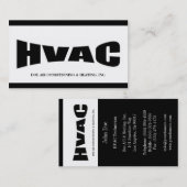 Carte De Visite Technicien B/W de la CAHT (Devant / Derrière)