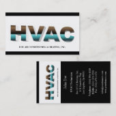 Carte De Visite Technicien B/W de la CAHT reflété (Devant / Derrière)