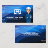 Carte De Visite Technicien | Code logiciel (Devant / Derrière)