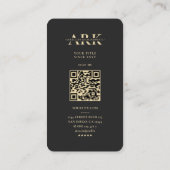 Carte De Visite Technicien d'analyste de recherche moderne Monogra (Dos)