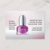 Carte De Visite Technicien d'art ongle - Purple Clou Polonais (Dos)