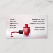 Carte De Visite Technicien d'art ongle - Red Nail Polonais2 (Dos)