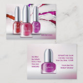 Carte De Visite Technicien d'art ongles - Bouteilles polonaises te (Devant / Derrière)