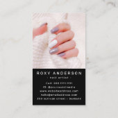 Carte De Visite Technicien d'artiste de ongles photo (Dos)