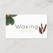 Carte De Visite Technicien de cirage/fidélité esthétique à l'or (Dos)