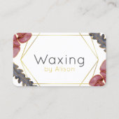 Carte De Visite Technicien de cirage/fidélité esthétique à l'or (Devant)