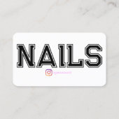 Carte De Visite Technicien de clou blanc moderne Modèles (Dos)