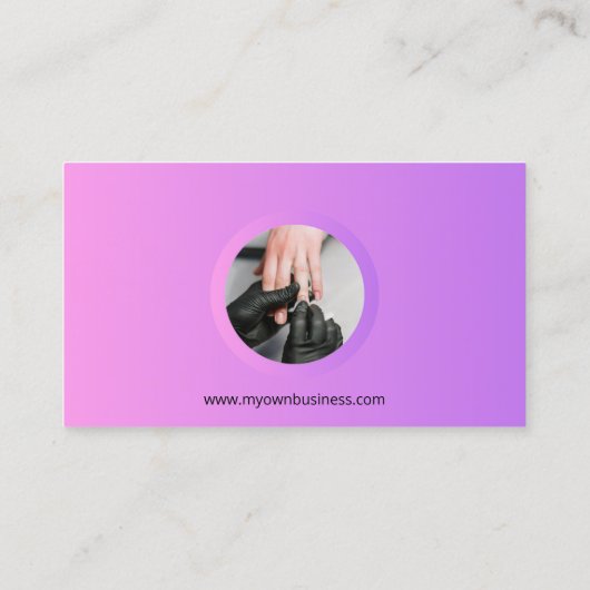 Carte De Visite Technicien de clou de salon (Dos)