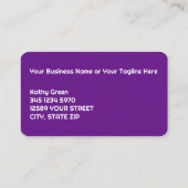 Carte De Visite Technicien de clou photo personnalisé (Dos)