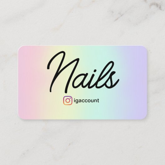 Carte De Visite Technicien de clou professionnel (Dos)