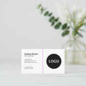 Carte De Visite Technicien de clou simple Modèle blanc (Debout devant)