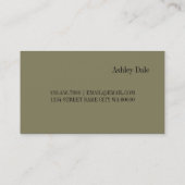 Carte De Visite Technicien de extensions de cils professionnel (Dos)