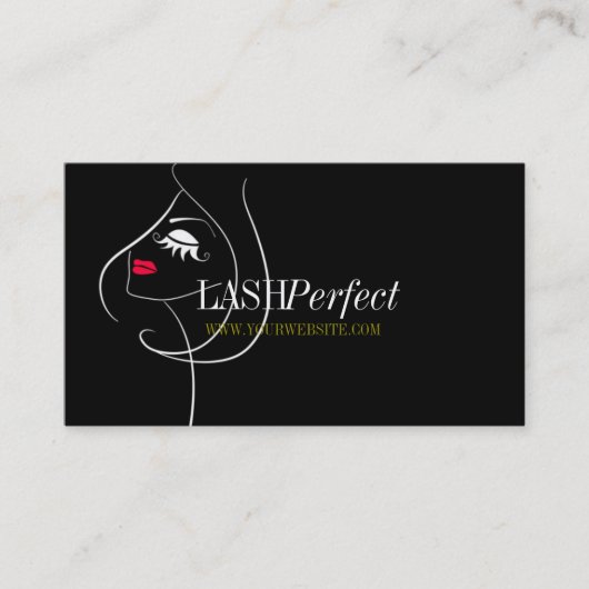 Carte De Visite Technicien de extensions de cils professionnel (Devant)