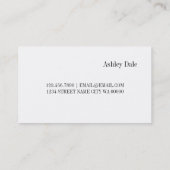 Carte De Visite Technicien de extensions de cils professionnel (Dos)