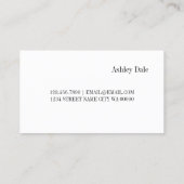 Carte De Visite Technicien de extensions de cils professionnel (Dos)