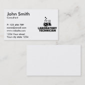 Carte De Visite Technicien de laboratoire (Devant / Derrière)