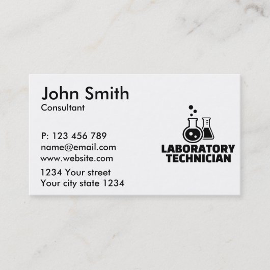 Carte De Visite Technicien de laboratoire (Devant)