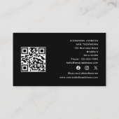 Carte De Visite Technicien de l'ongle Artiste technique Code QR Mé (Dos)