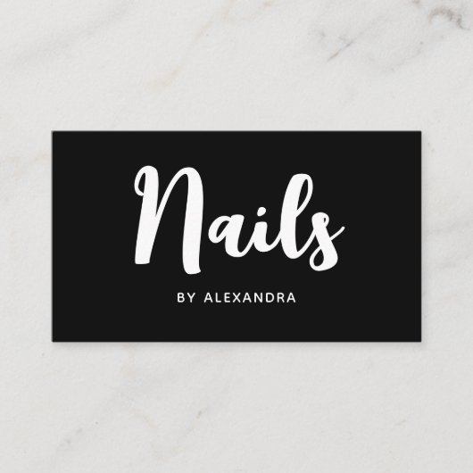 Carte De Visite Technicien de l'ongle Artiste technique Code QR Mé (Devant)